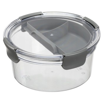 Pojemnik na lunch ogrągły szary 1,4L